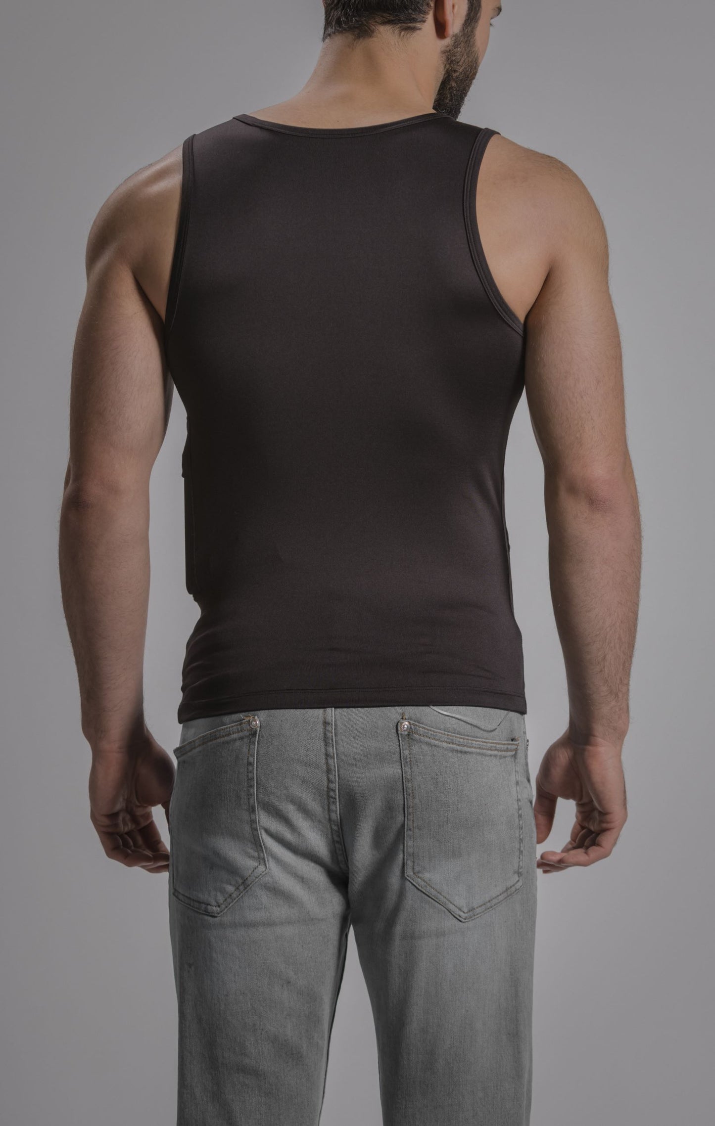 Men's Activewear Tank Top with Insulin Pump and Cell Phone Pockets